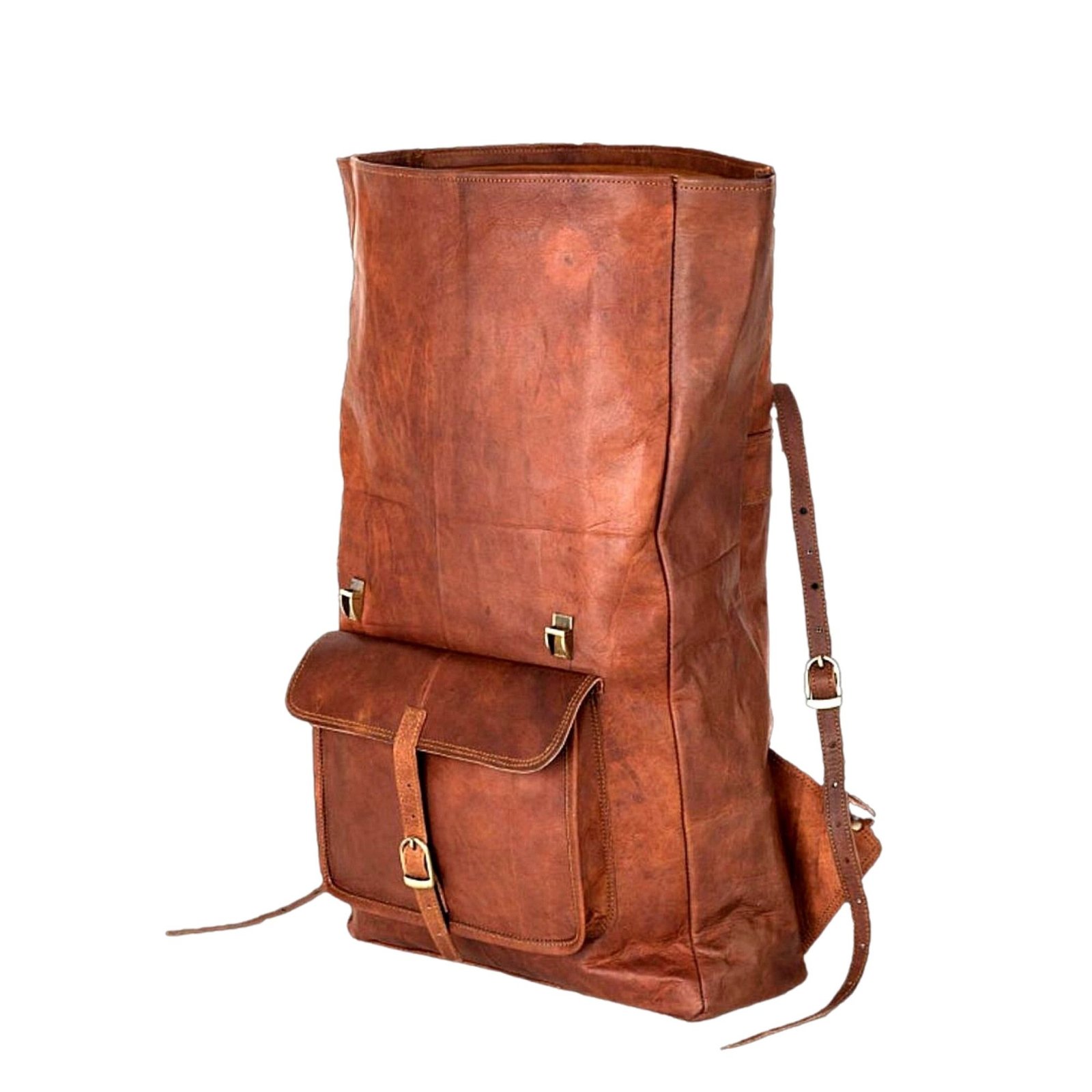 Bunkar Handmade Travel Leather Laptop Backpack - Image 3