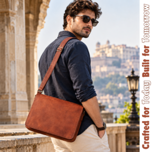 Bunkar Vintage Leather Satchel Bag